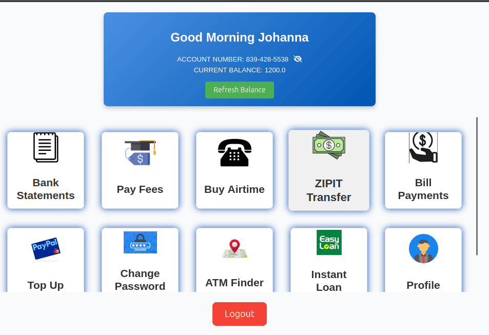 Online Banking Platform Image